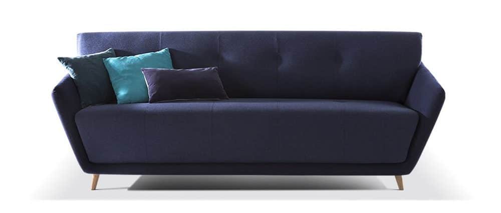 canapé scandinave bleu dome